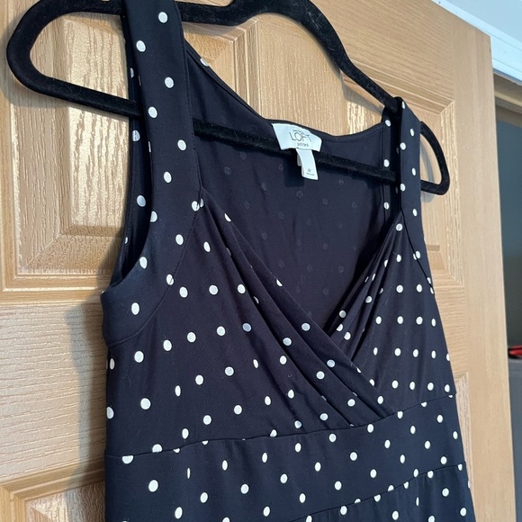 Ann Taylor Polka Dot Navy Dress - Picture 5 of 13